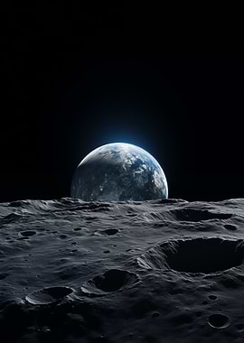 Earthrise from the Moon