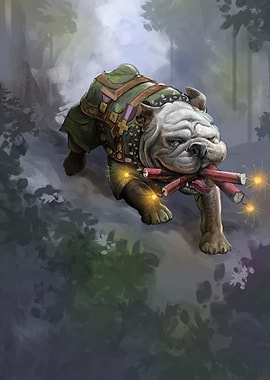 Bulldog with Explosives