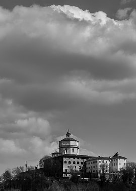 Historic Building Under Cloudy Sky
