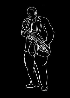Saxophone Player Silhouette Jazz Music Saxophonist