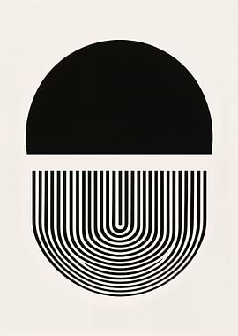 Black and White Abstract Art