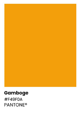 Pantone Gamboge Color
