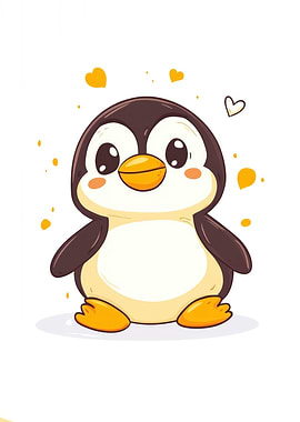 Cute Cartoon Penguin
