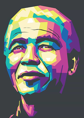Nelson Mandela Pop Art Portrait