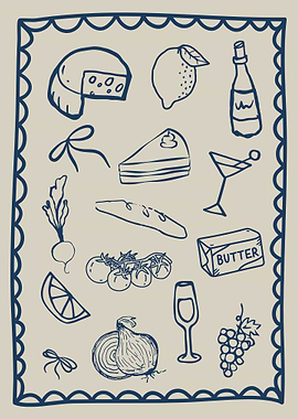Hand Drawn Food Illustration