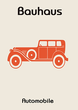 Bauhaus Automobile Print