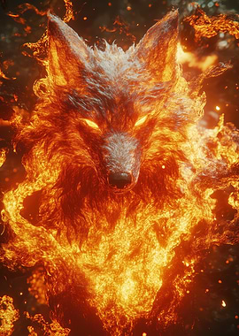 Fiery Wolf