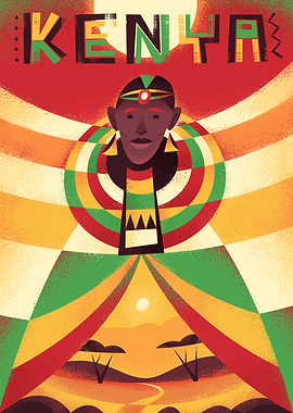 Kenya Travel Poster