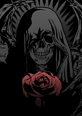 Grim Reaper with Rose