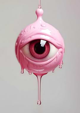 Surreal Horror Pink Eye