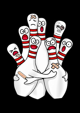 Scared Bowling Pins