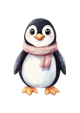 Cute Penguin Illustration