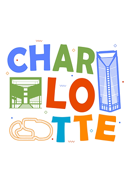 Charlotte City Souvenir Gift Carolina Skyline Charlotte