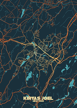 Kiryas Joel, New York Map