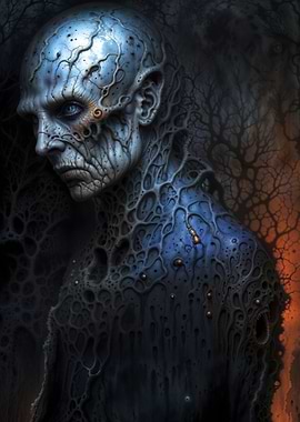 Dark magician. Horrific Creature Portrait