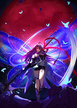 Anime Girl with Butterfly Wings