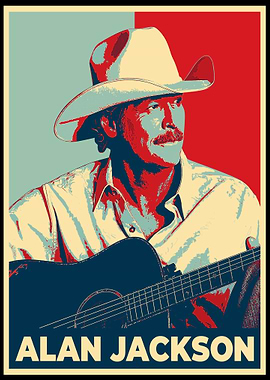 Music Alan Jackson Pop Art