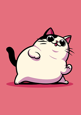 Cute Cartoon Cat