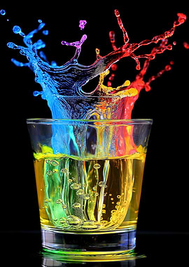 Colorful Liquid Splash