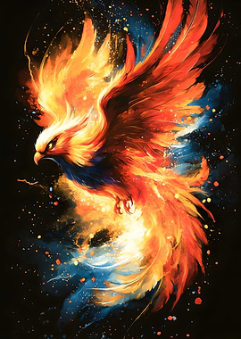 Majestic Phoenix in Flight