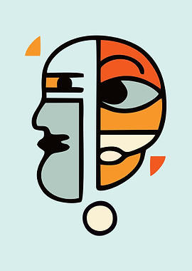 monster Abstract Face Art