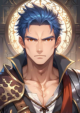 Rydan Redfort - Anime Male Character Portrait