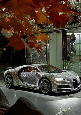 Diamond-Encrusted Bugatti