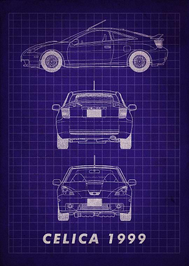 Toyota Celica 1999 Blueprint