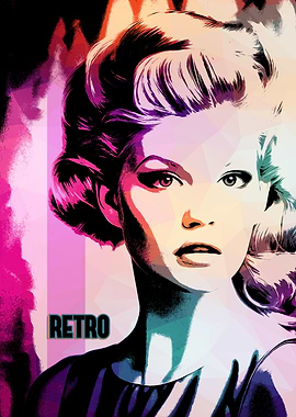 Retro Woman Portrait