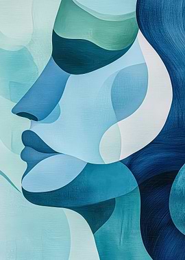 Abstract Woman Profile