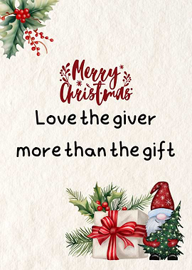 Love The Giver More Than The Gift