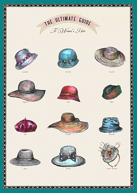 Women's Hat Guide Illustration