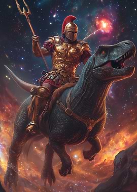 Roman Gladiator Dino Rider