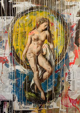 Birth of Venus Graffiti Collage