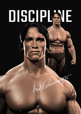 Arnold Schwarzenegger Discipline gym fitness workout quote