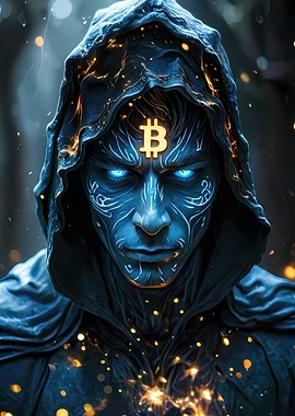 Fantasy portrait of Satoshi Nakamoto, creator of Bitcoin