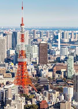 Tokyo Tower Skyline