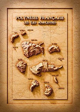 Marquises Islands Map