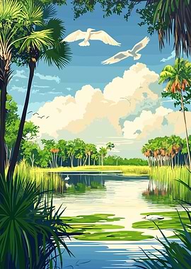 Florida River Landscape
