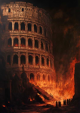 Colosseum in Flames