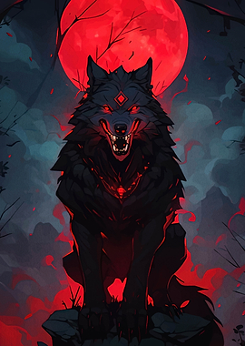 Red Moon Wolf
