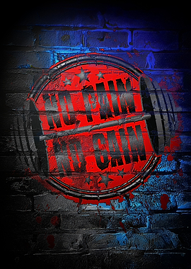 No Pain No Gain Gym Poster