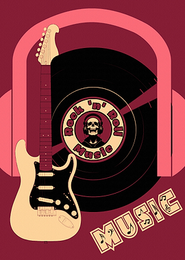Rock 'n' Roll Music Poster