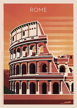 Rome Colosseum Poster