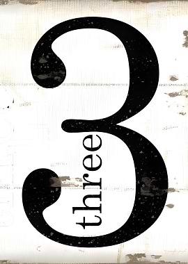 Number Three Wall Art