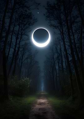 Crescent Moon Forest Path