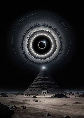 Pyramid Under Black Hole