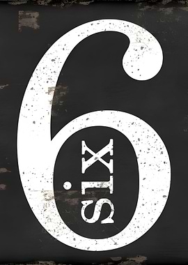 Number Six Sign