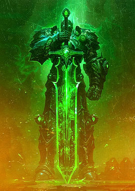 Green Paladin with Sword