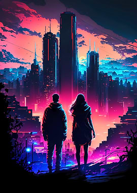 Futuristic Hues City